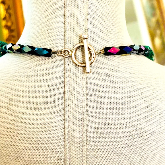 Vintage Turquoise Abalone Bead Necklace - Picture 12 of 14